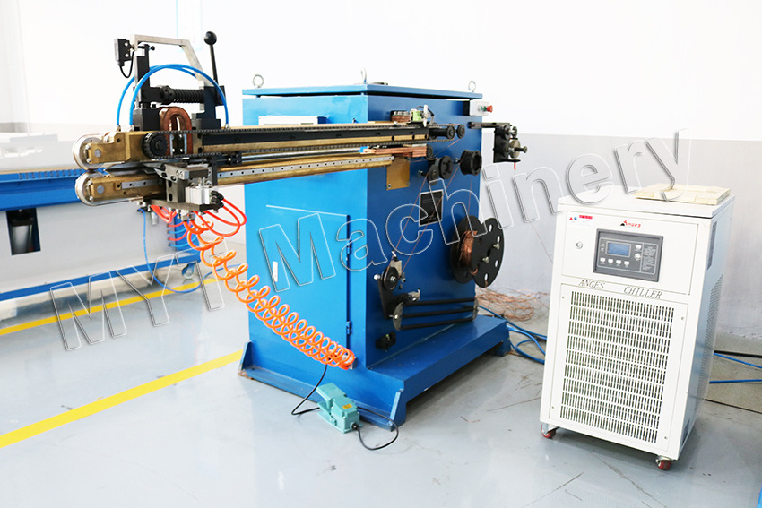 MYT Brand HVAC automatic Air duct longitudinal stitch seam welding machine for tanks pipe round duct