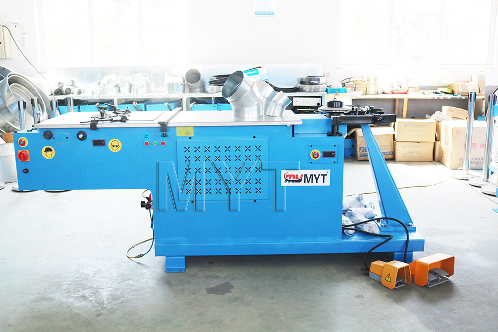 MYT Good sheet metal hvac air condition hydraulic round duct elbow making tube gorelocker machine