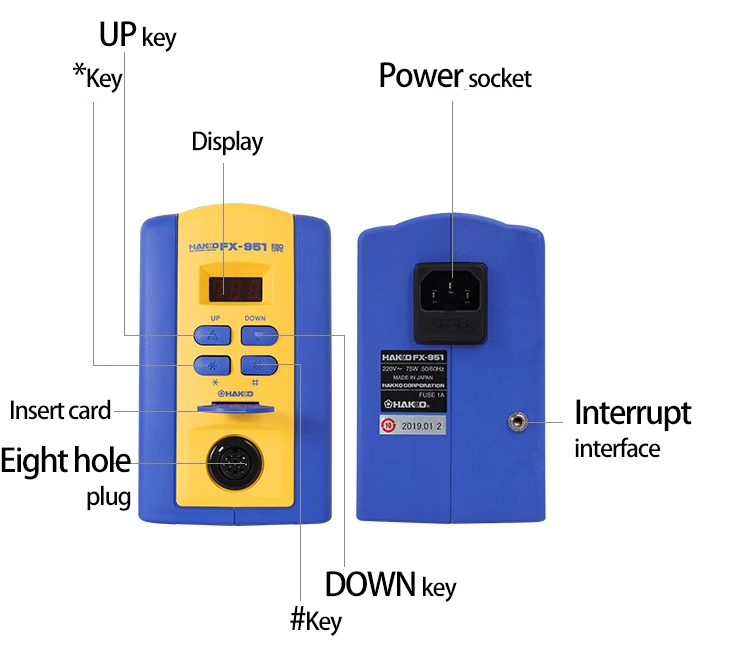 MYTO Hakko  fx951 soldering station with constant temperature digital display  removing static electricity 75W welding station