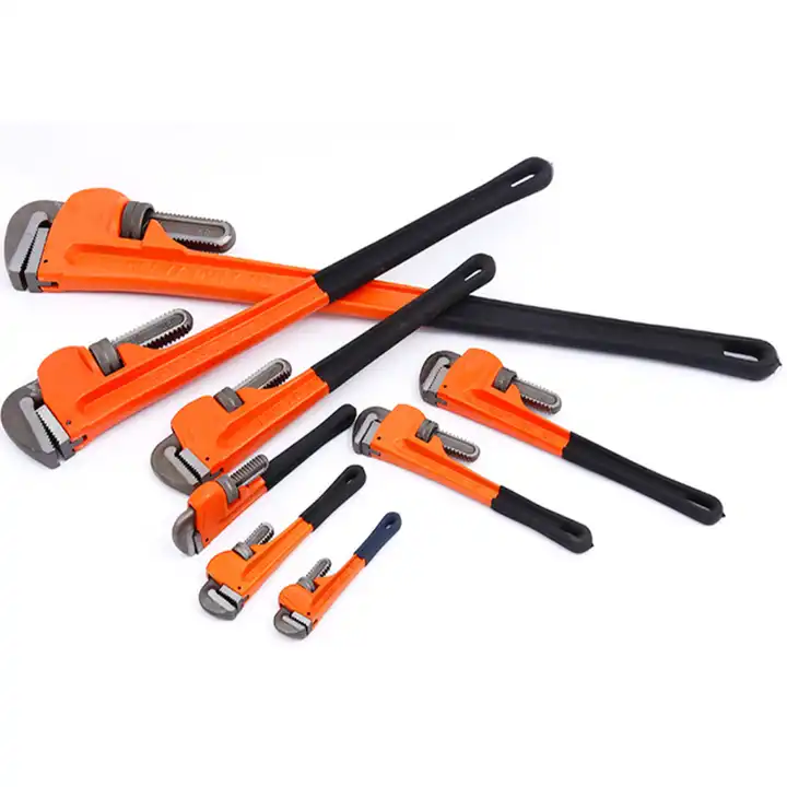 Heavy Duty Pipe Wrench Adjustable Body Heat Treatment Wrench High Precision Aluminum Hand Tools