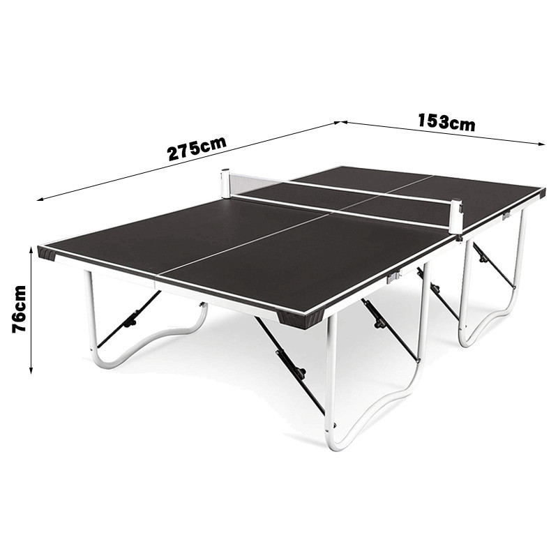 Folding table tennis table with pulley