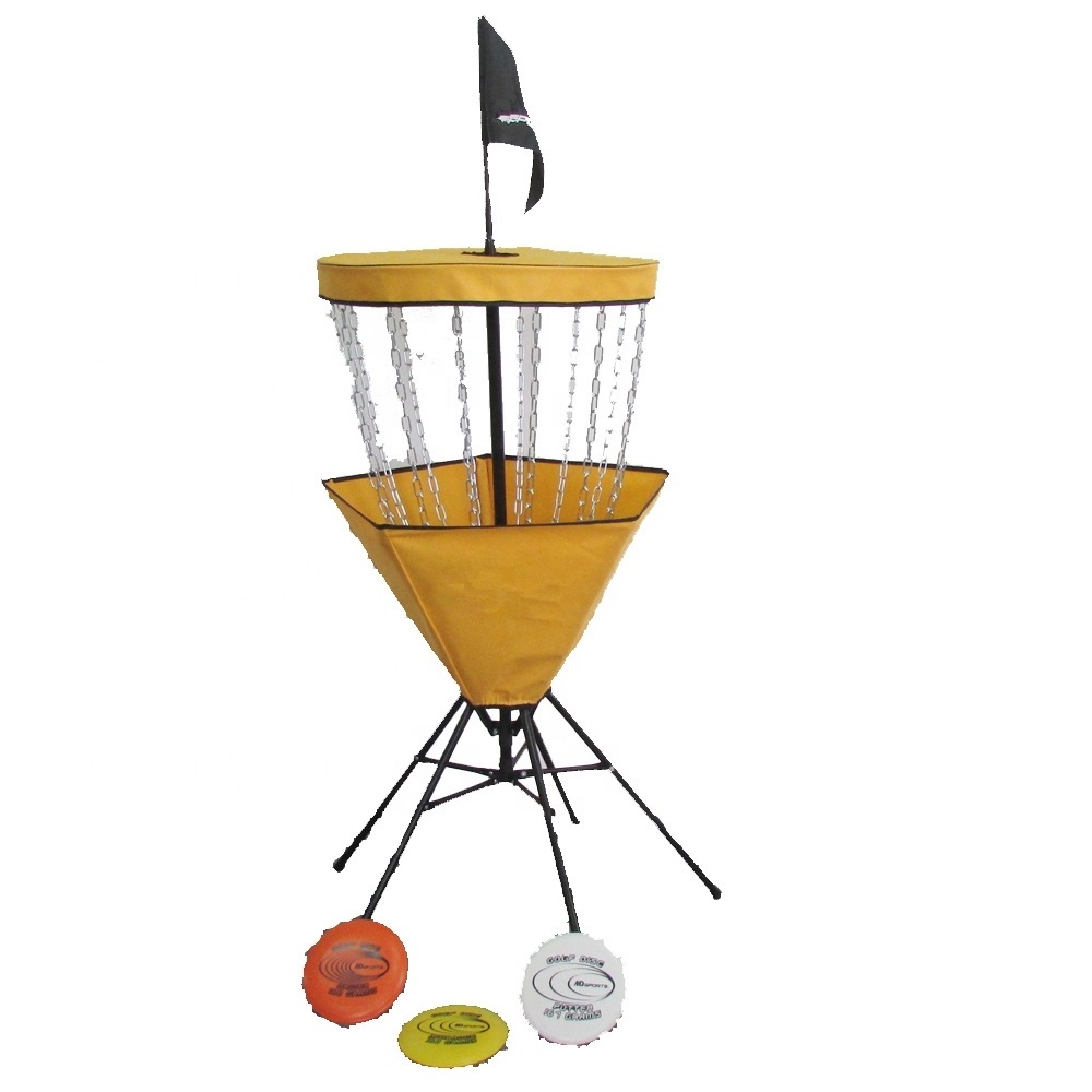 Portable  disc golf baskets with high quality