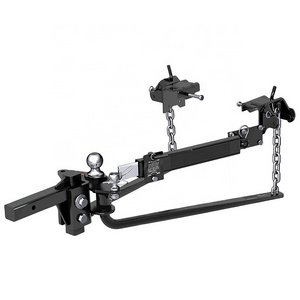 Heavy Duty Weight Round Bar Semi Ultra Hensley 10000Lbs Trailer Kit Sway Control Distribution Hitch