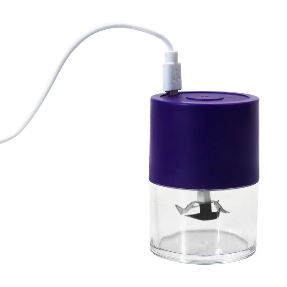 2022 Multi color Mini Portable USB Charging Automatic Herbal Dry Flowers Tea Crusher Electric Herb Grinder