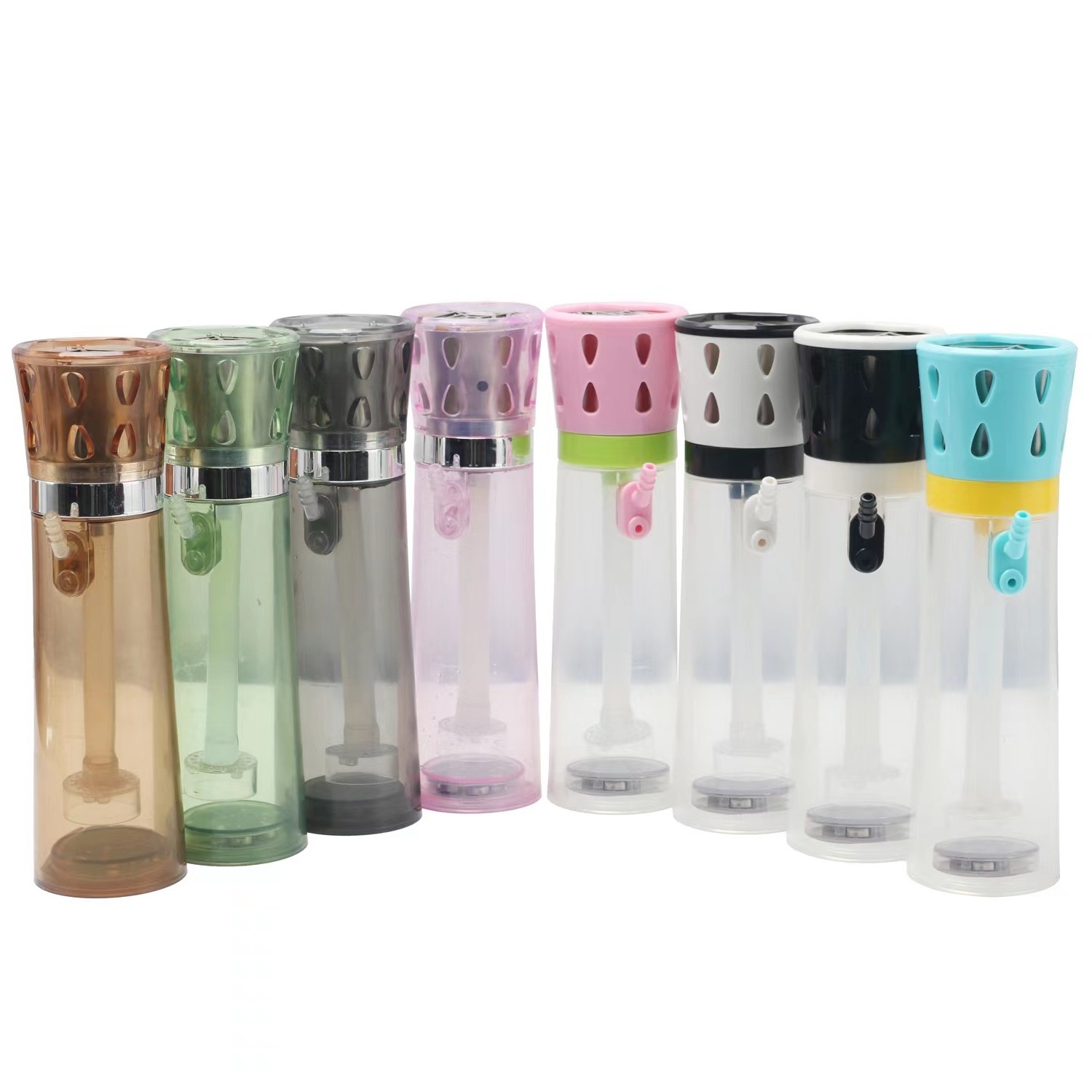 Wholesale Portable Led Shisha Cup Set Light Up Travel Plastic Narguile Huka Vandpibe Vannpipe Car Smoking Cup Hookah