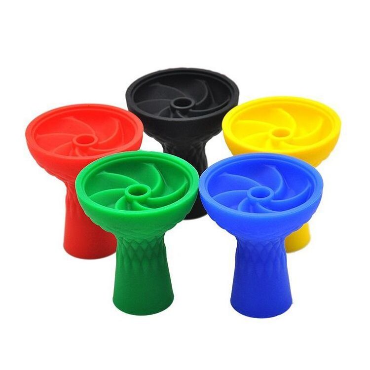 Silicone Black Hookah Bowl Colorful Hookah Bowl Heat Management Charcoal Holder for Smoking Silicone Premium Shisha Bowl