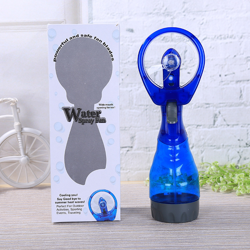 Wholesale mist fan water spray summer rechargeable water mist spray fan for home office handheld spray fan