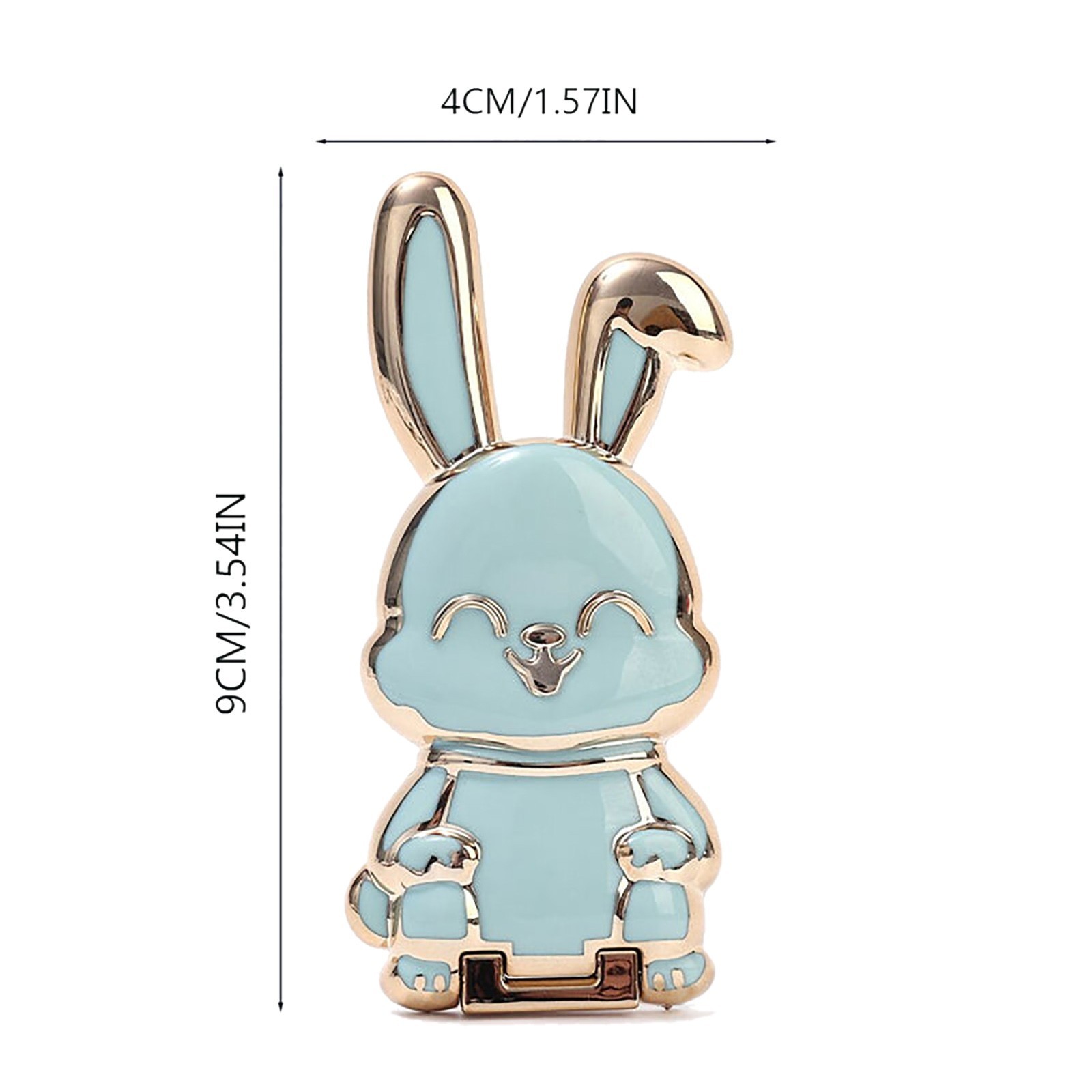 Universal Finger Ring Phone Holder Desktop Ultra-thin Cartoon Rabbit Phone Stand Foldable Buckle Adhesive Pull Rod Support Frame