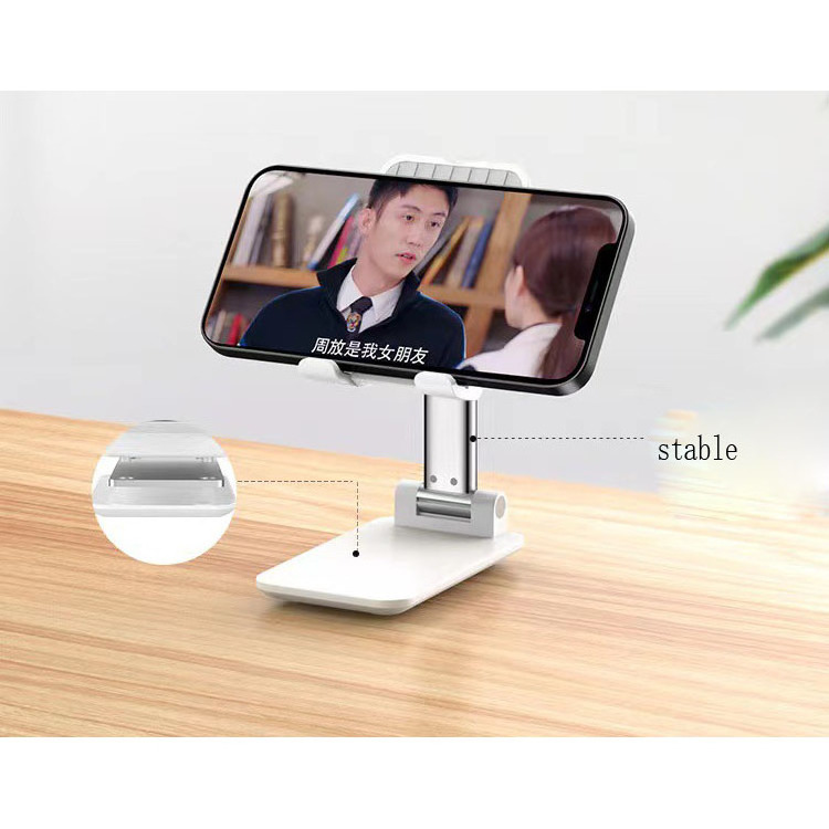 Free sample mobile phone stand holder universal adjustable foldable table cell phone desk stand holder