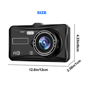 4 Inch Touch Screen Lcd Fhd front and rear view car camcorder video recorde1080p Dual Lens Front And Rear Dvr Video Recorder