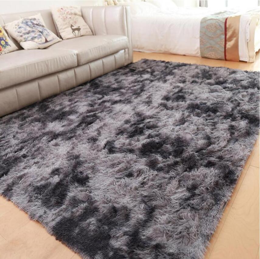 Machine Fluffy Washable Shag Faux Fur Rabbit Carpet Rugs For Bedroom Luxury Home Decor Floor Plush Carpet