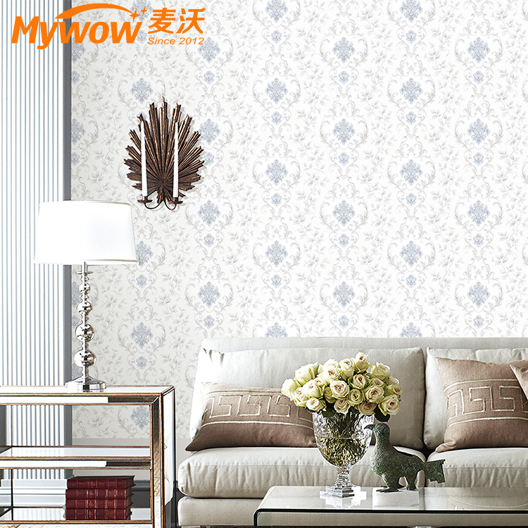 PVC Vinyl Waterproof Wallpapers Living Room Floral Wallpaper Roll