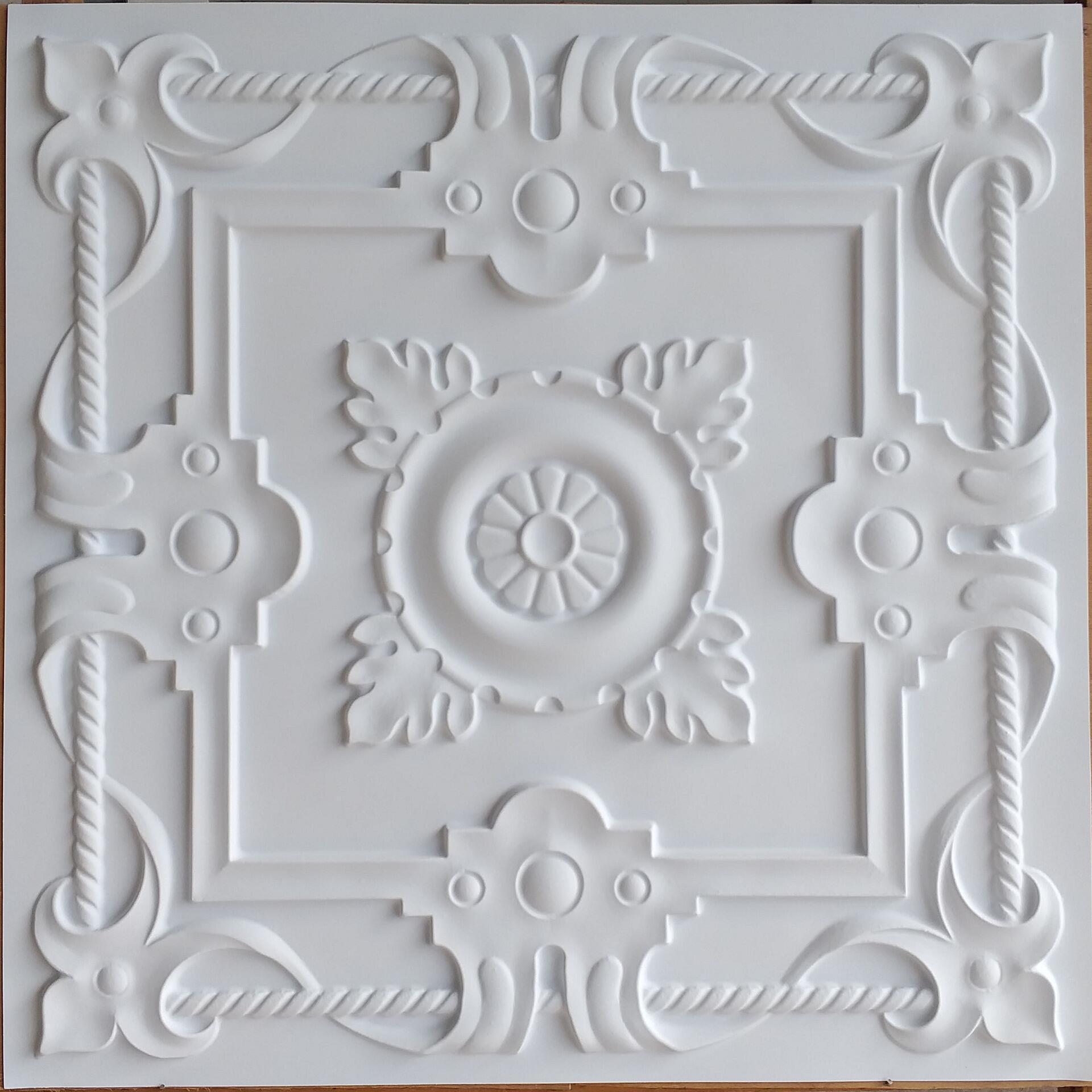 Hot Selling 2ft by 2ft Waterproof Fireproof  PVC Ceiling Tiles 0.6mm Thickness 3D PVC Ceiling Panel