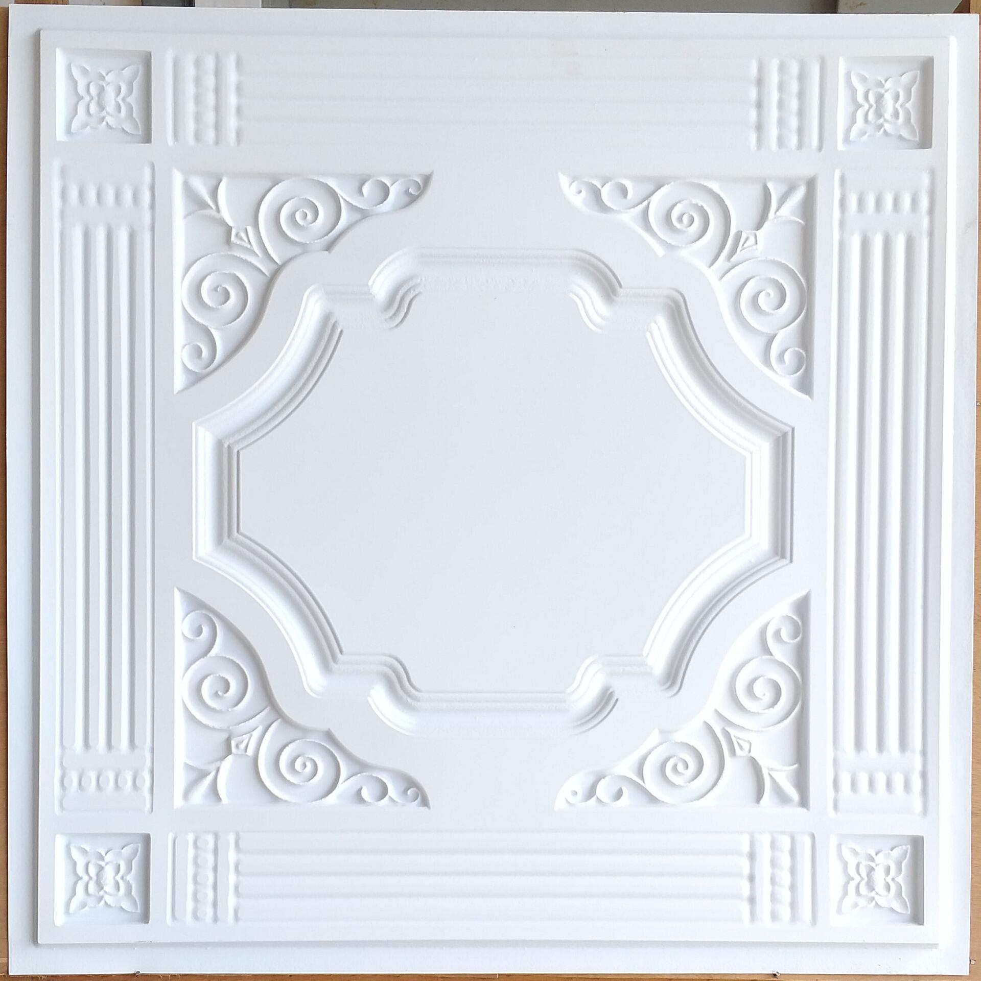 Hot Selling 2ft by 2ft Waterproof Fireproof  PVC Ceiling Tiles 0.6mm Thickness 3D PVC Ceiling Panel