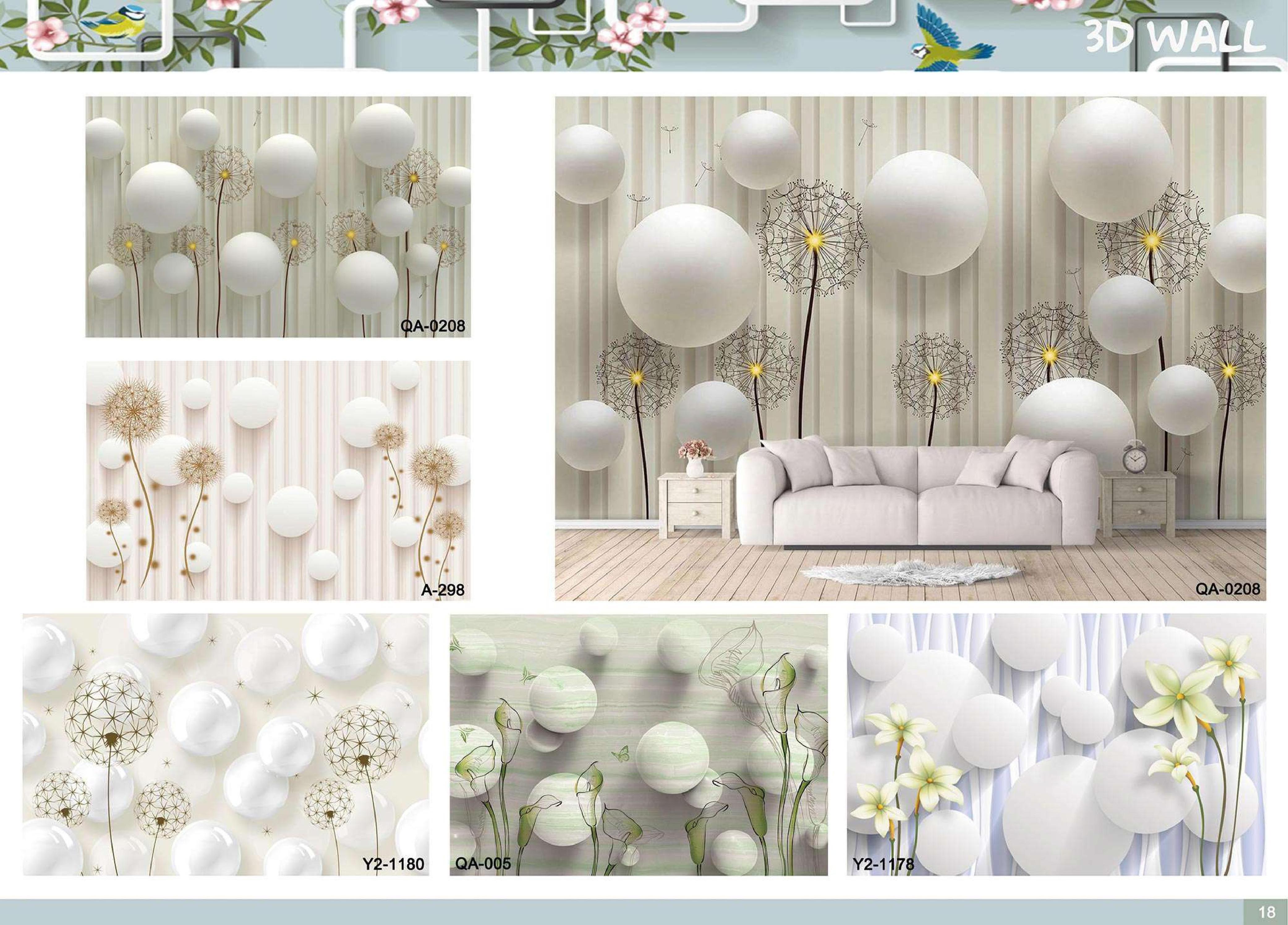 Modern Living Room Wall Murals 3D Wallpaper Customized Wallpaper 8D Wallpaper Wall Murals