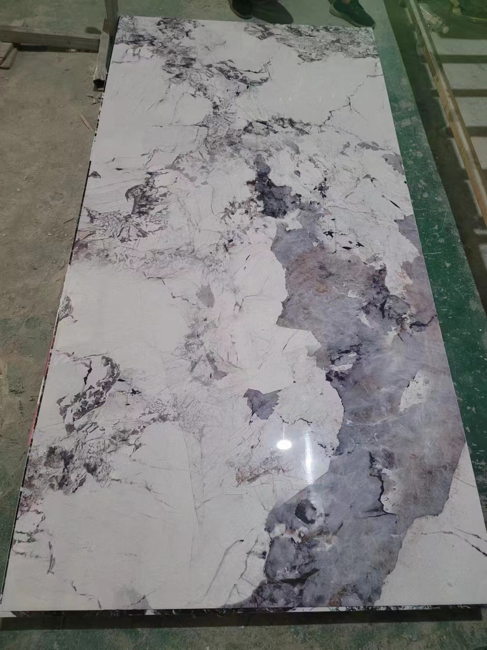 Home Interior Decorative High Glossy Waterproof Fireproof PVC Marble Sheet UV Wall Panel PVC Wall Panel