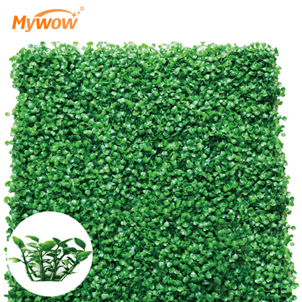 Wholesale Faux Outdoor Fence Greenery Panels Artificial Plants Synthetic Grass Wall for Garden Decor