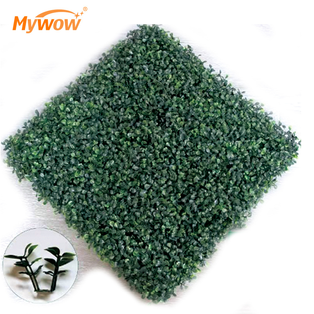 Wholesale Faux Outdoor Fence Greenery Panels Artificial Plants Synthetic Grass Wall for Garden Decor