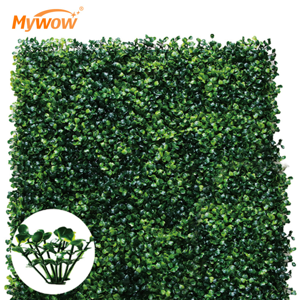 Wholesale Faux Outdoor Fence Greenery Panels Artificial Plants Synthetic Grass Wall for Garden Decor