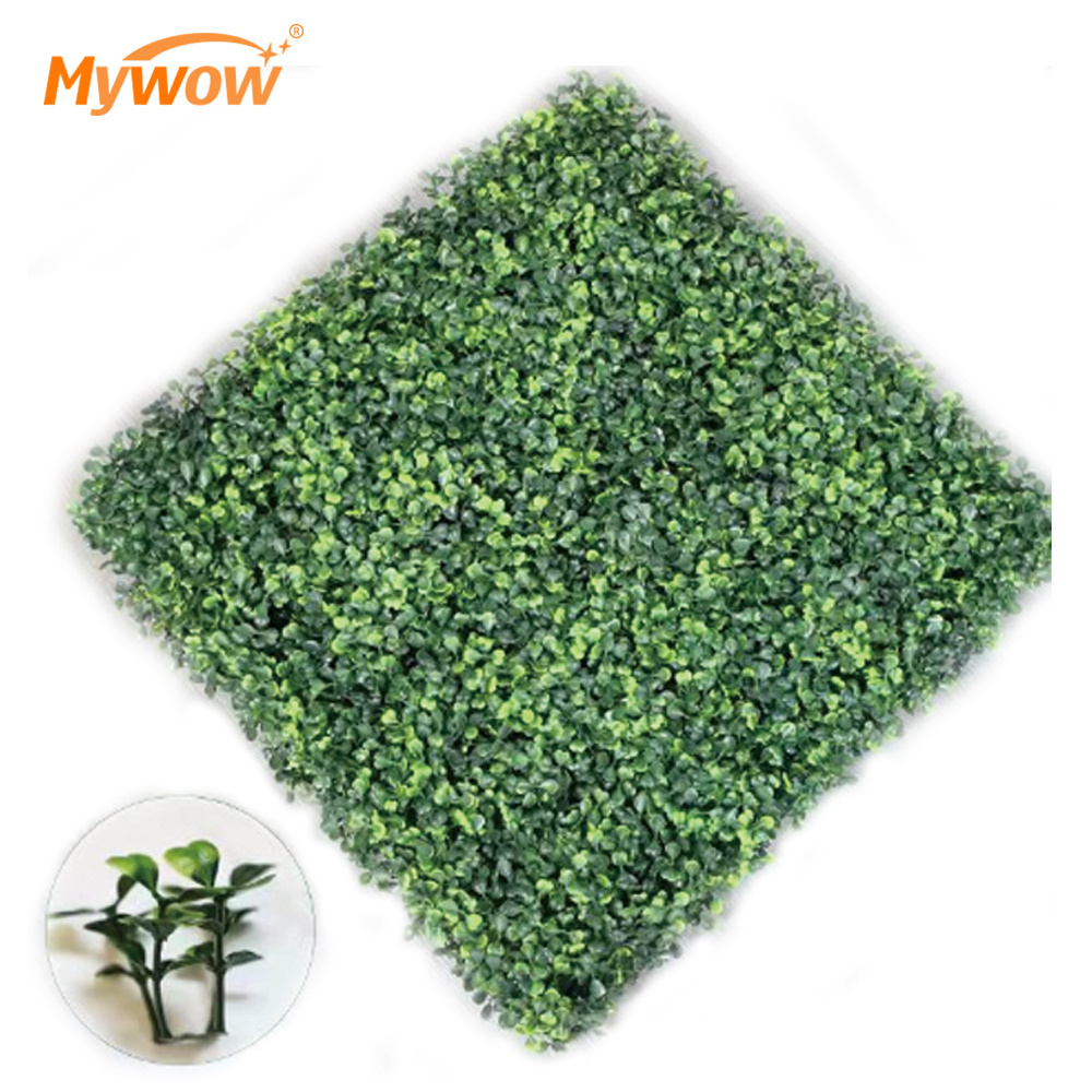 Wholesale Faux Outdoor Fence Greenery Panels Artificial Plants Synthetic Grass Wall for Garden Decor