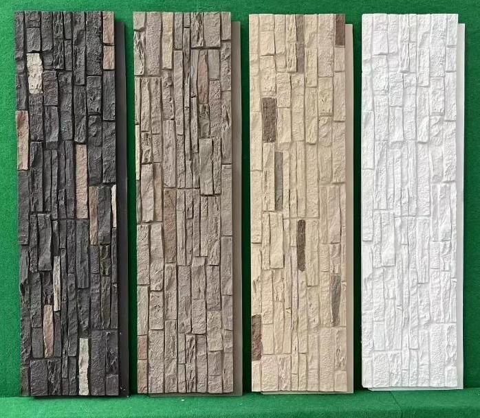 Fashion Factory Wholesale Factory Price Pu Rock Veneer Exterior Panel De Pared 3d Pu Stone Wall Panel