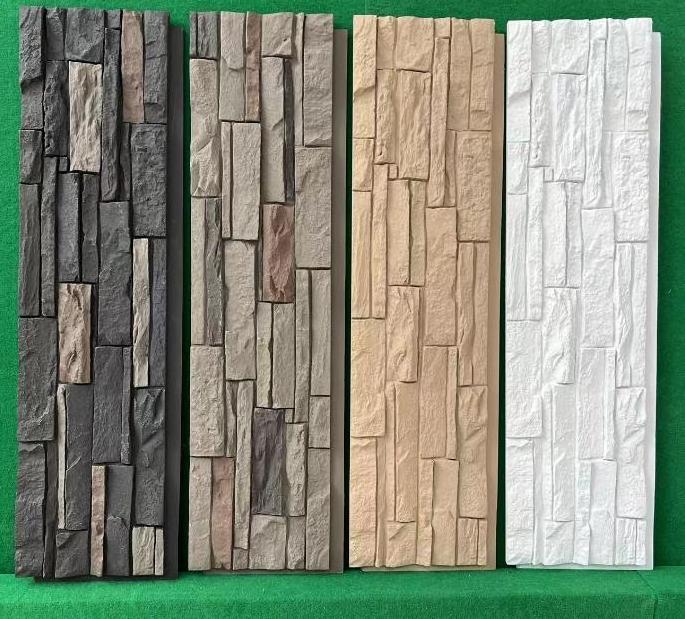 Fashion Factory Wholesale Factory Price Pu Rock Veneer Exterior Panel De Pared 3d Pu Stone Wall Panel