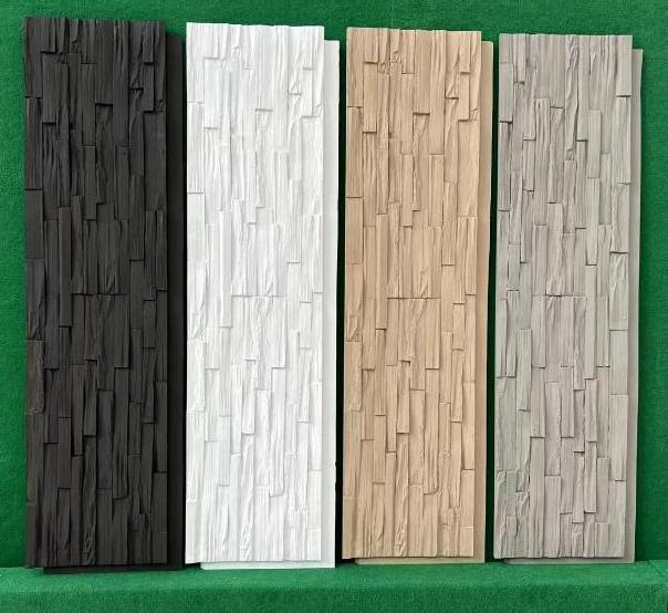 Fashion Factory Wholesale Factory Price Pu Rock Veneer Exterior Panel De Pared 3d Pu Stone Wall Panel