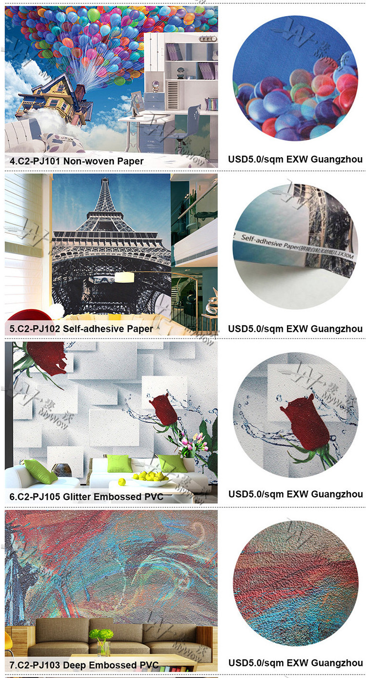 Wholesale 5D Mural Wallpaper 3D Wall Papers Living Room Wall Murals