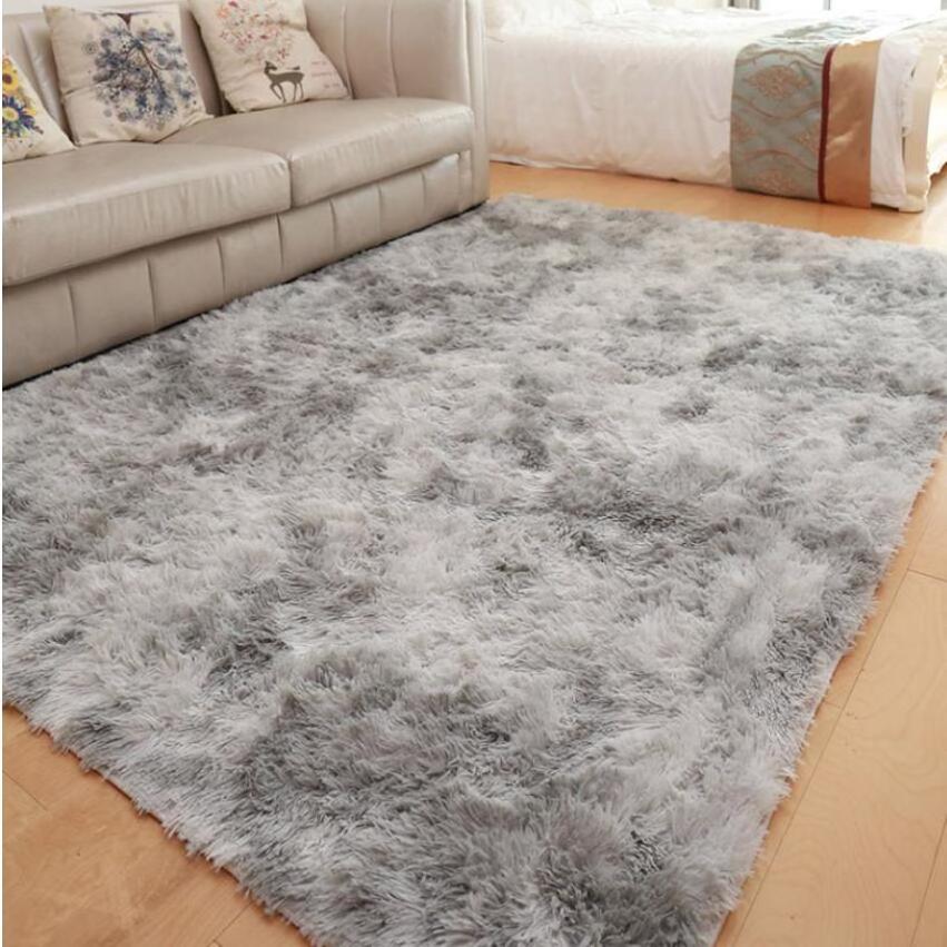 Machine Fluffy Washable Shag Faux Fur Rabbit Carpet Rugs For Bedroom Luxury Home Decor Floor Plush Carpet