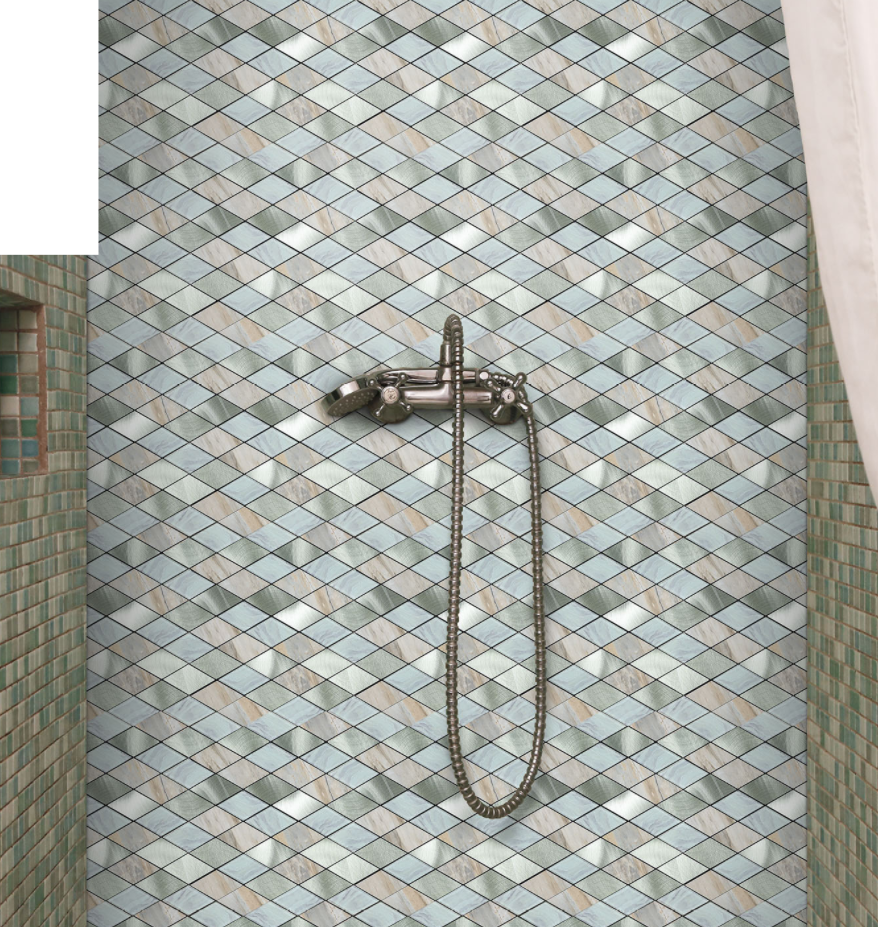 Indoor And Outdoor Wall Tile Glass Mosaic Tile Peel And Stick Mosaic Tile