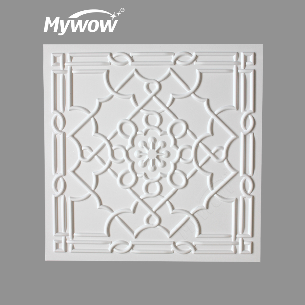 MyWow Ceiling Tiles Designing Panels Boards Drop Decorative Cladding Acoustic False Panel Plastic Room Bedroom Pvc Tile