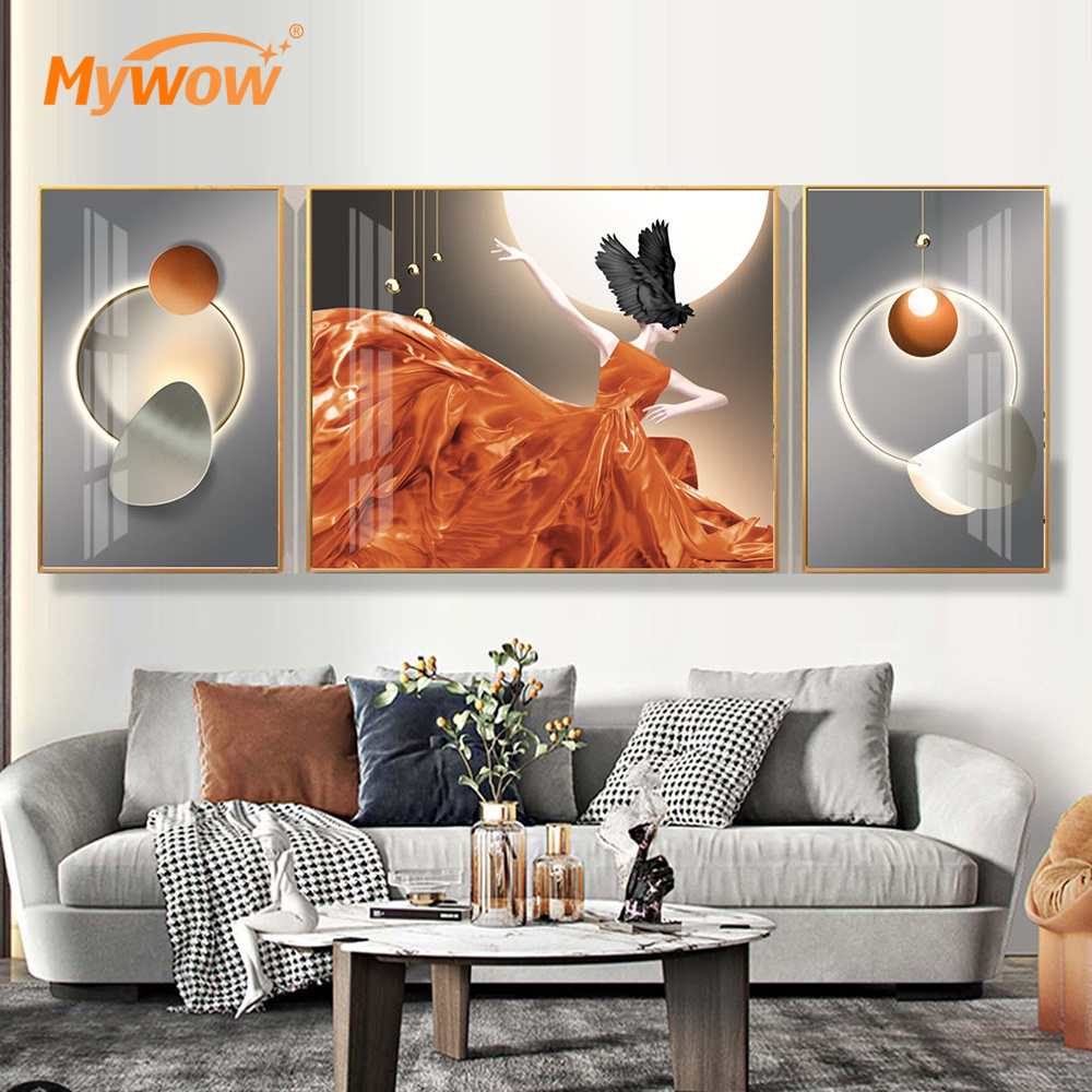 C7-071 MyWow DIY Diamond Painting Golden Home Room Decoration Picture