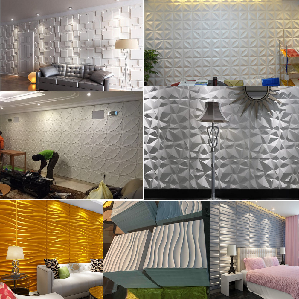 Wholesale Price Waterproof Paintable 3D PVC Wall Panels for Walls Decorative