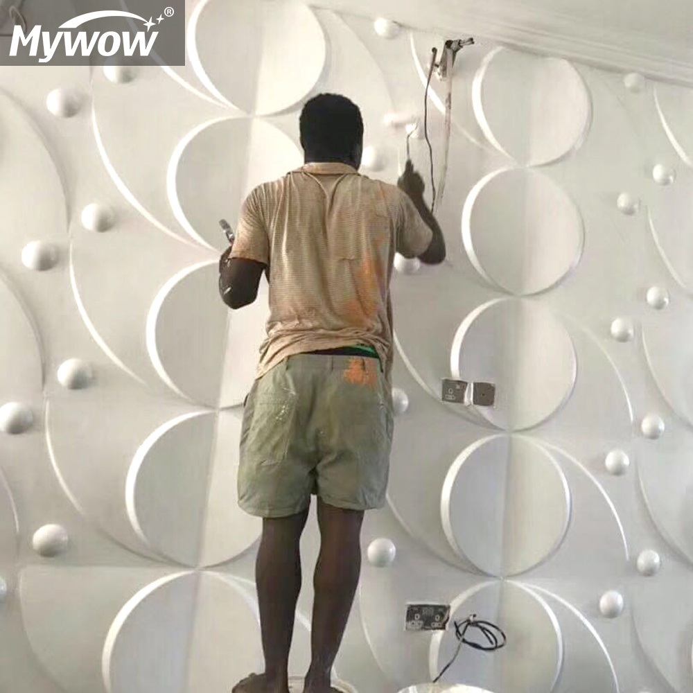 Wholesale Price Waterproof Paintable 3D PVC Wall Panels for Walls Decorative