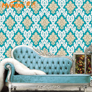 PVC Vinyl Waterproof Wallpapers Living Room Floral Wallpaper Roll