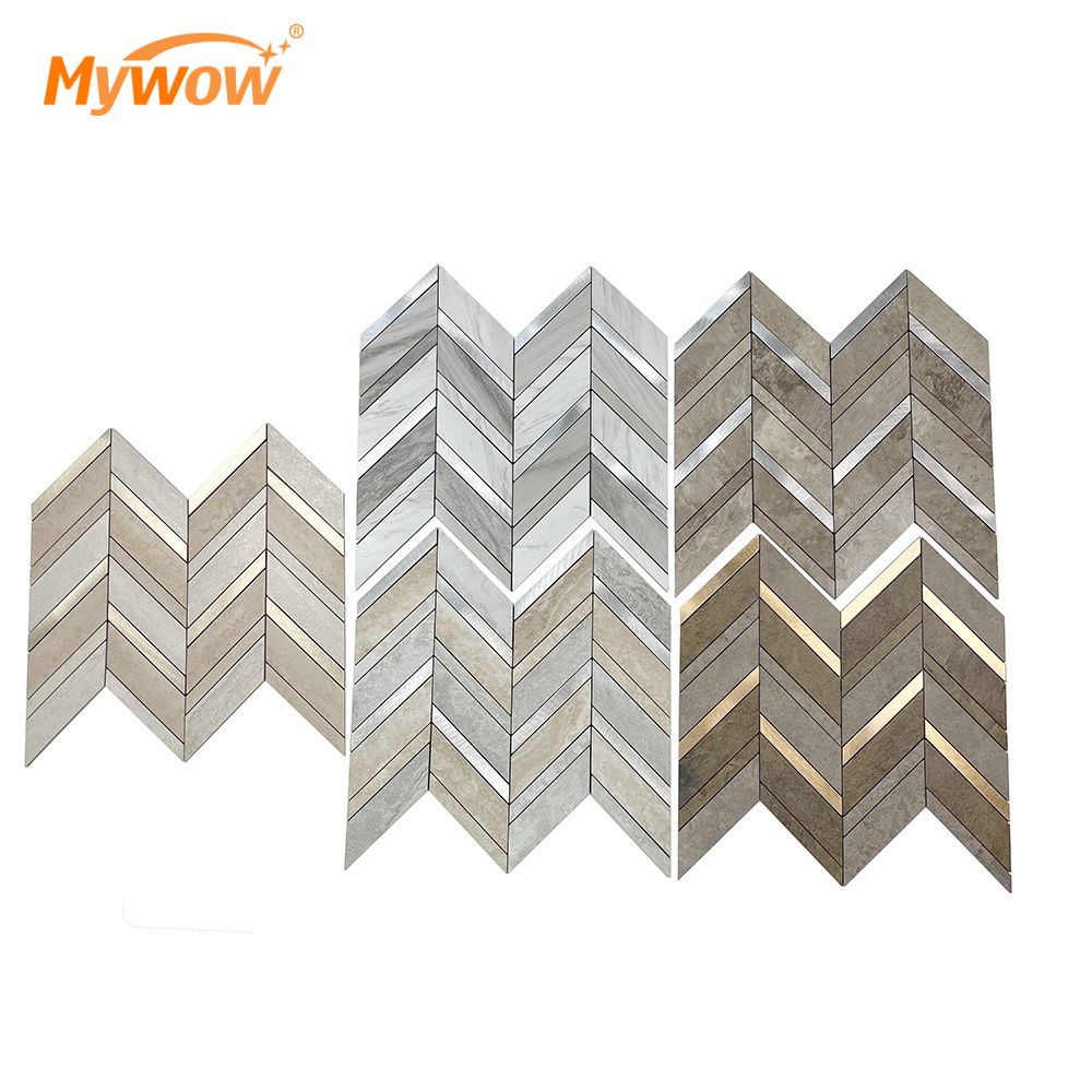 Polished Self-adhesive Pvc Mosaic Aluminium Hexagon Peel And Stick Tiles For Bathroom Kitchen Backsplash Wall Remodel