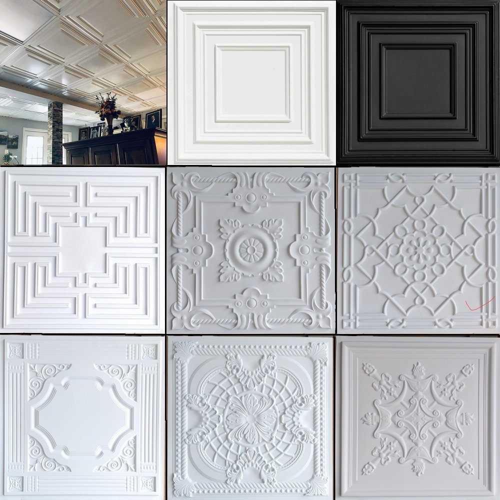 MyWow Ceiling Tiles Designing Panels Boards Drop Decorative Cladding Acoustic False Panel Plastic Room Bedroom Pvc Tile