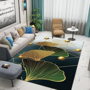 Modern Design Geometric Living Room Carpet Modern Light Luxury 3d Printing Carpets And Rugs Anti Slip For Home