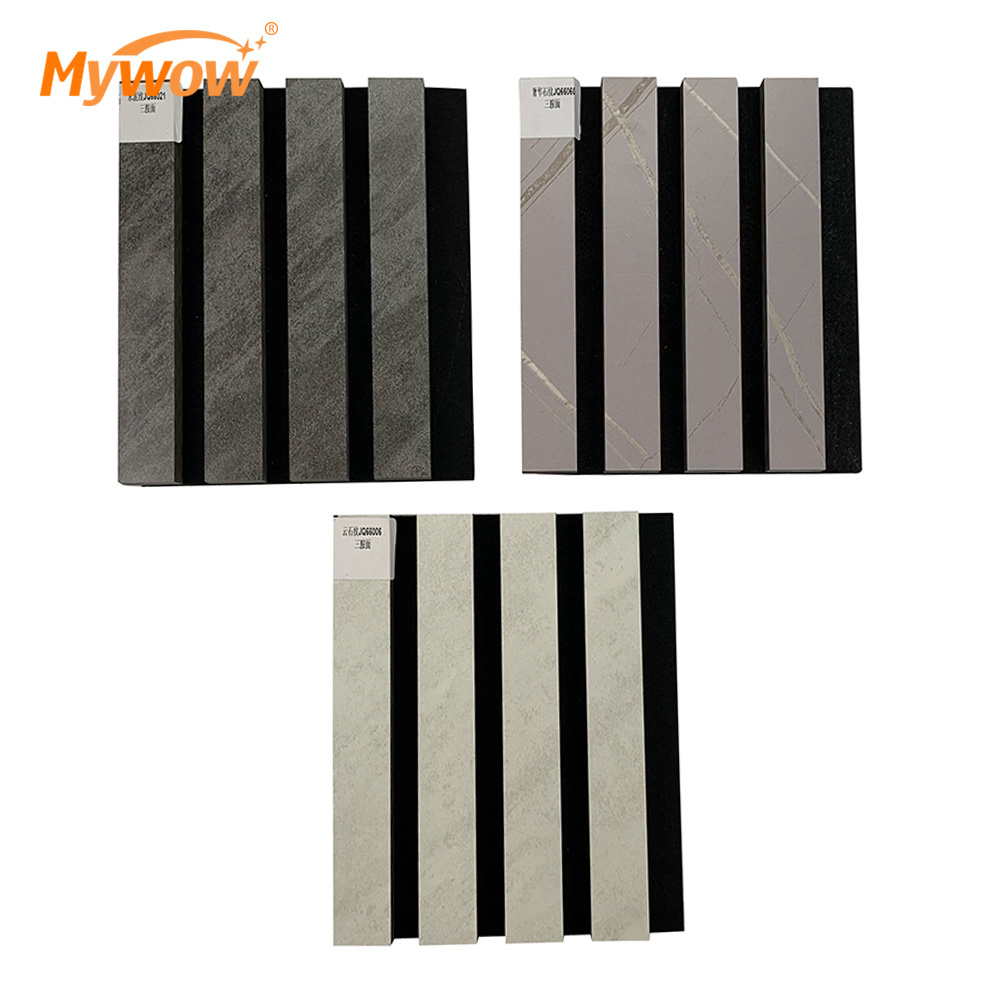 Modern Design Sound Absorbing Mdf Wood Slatted Wall Acoustic Felt Panels For Interior Decoration Wall And Ceiling