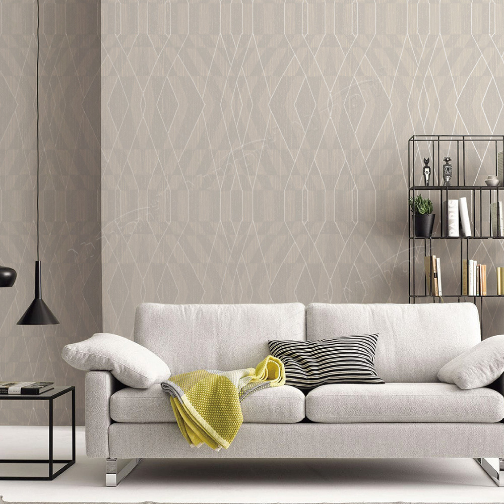 3D Modern Wave Striped Geometric Decorative Wall Paper PVC Textured 3d Black Dark Luxury Velvet Wallpaper