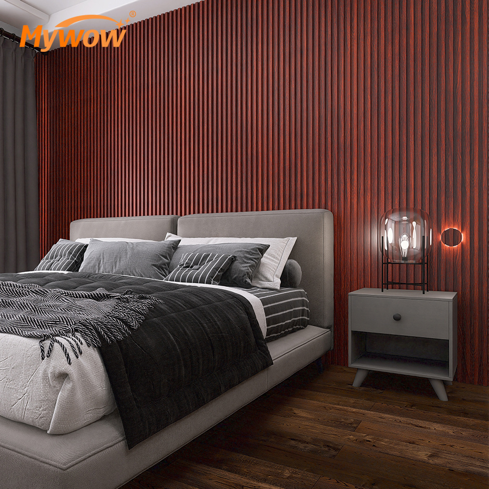 Wholesale 3D Wood Plastic Composite WPC Wall Cladding Indoors Bamboo Wall Panel