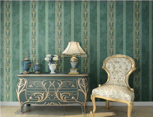 Modern European Floral Jungle Damask Interior Decoration Non-wove Wallpaper