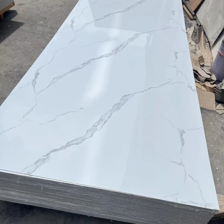 4x8 UV PVC Sheet Marble Alternative with Pattern Decoration Fireproof and for Commerce and Apartment Use