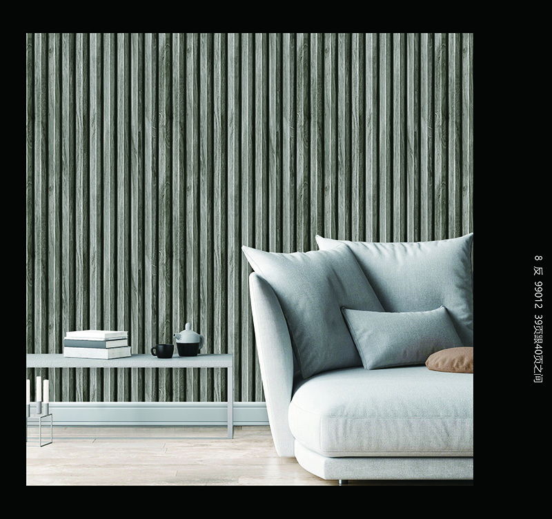 Wholesale 3D Textured Waterproof Decorative Paper Wall Background Fluted Wall Panel Design PVC Wallpaper for Home Decoration