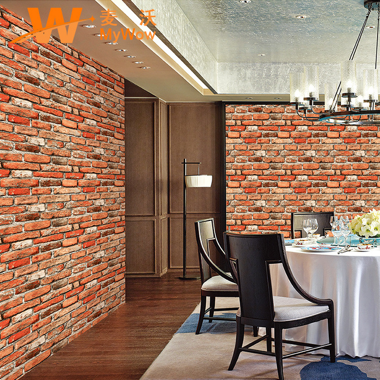 Classical design Bricks Stone 3d Style Hot selling decorative wallpaper for living room