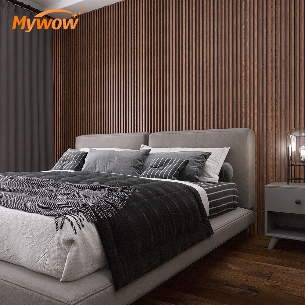 Wholesale 3D Wood Plastic Composite WPC Wall Cladding Indoors Bamboo Wall Panel