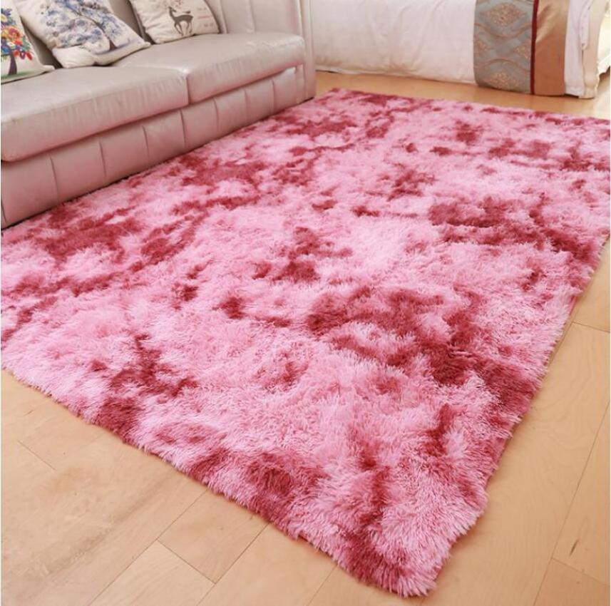 Machine Fluffy Washable Shag Faux Fur Rabbit Carpet Rugs For Bedroom Luxury Home Decor Floor Plush Carpet