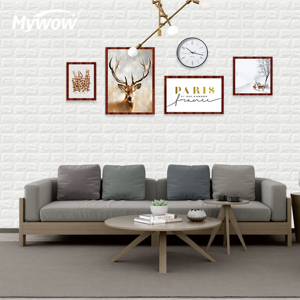 New Style 3d Foam Wall Tile Decor Design 3d Brick PE Foam Wallpaper Wall Panel Sticker