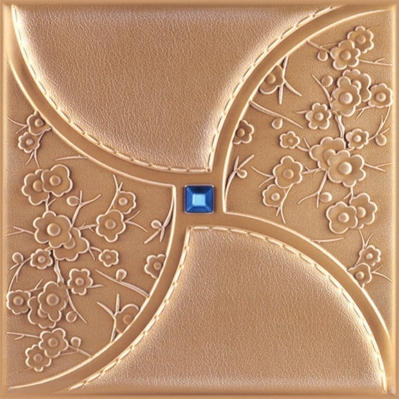 Interior Wall Decorative Panel 3D Wall Panel PU Faux Leather Wall Panels