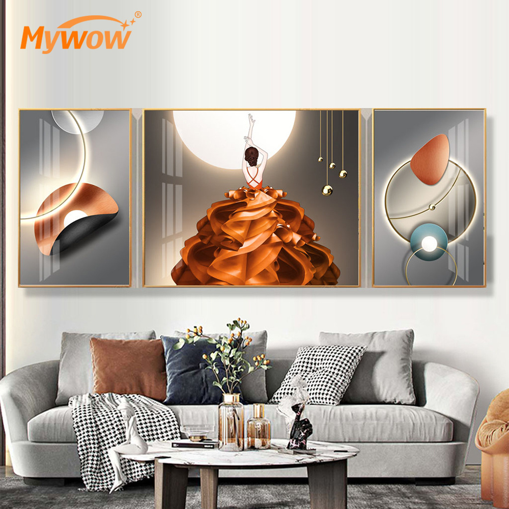 C7-071 MyWow DIY Diamond Painting Golden Home Room Decoration Picture